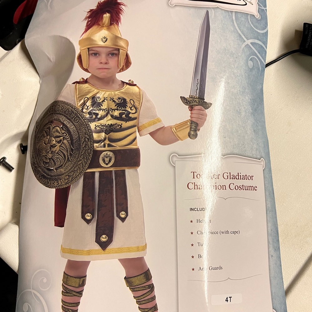 Gladiator Champion Toddler Costume for Boys size 4T